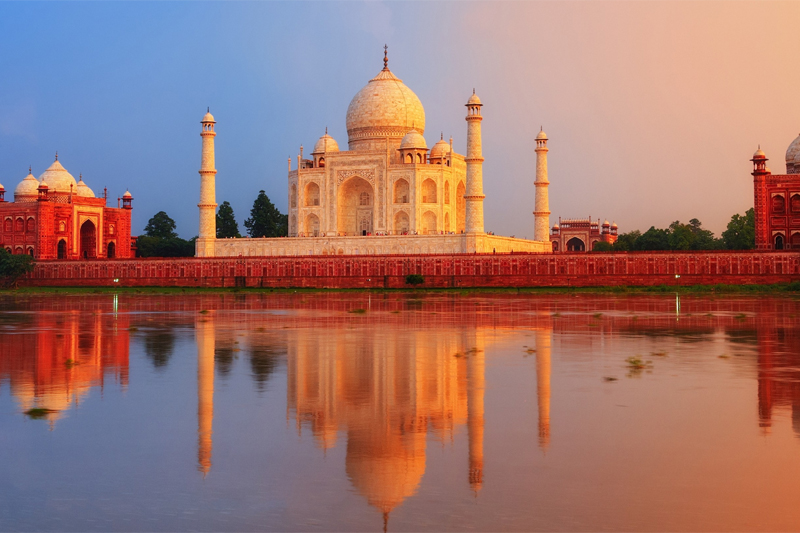 Over Night Sunrise Taj Mahal Agra